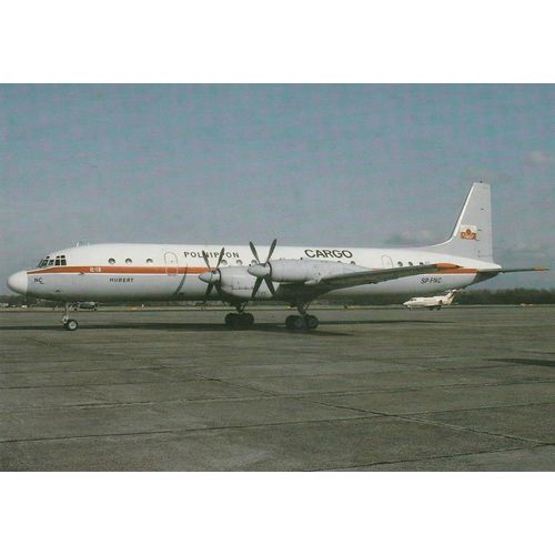 Polnippon Cargo Ilyushin IL 18D Civil Aviation Postcard (A25182)