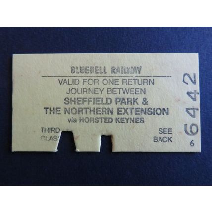 Bluebell Railway Sheffield Park & The Northern Extension 1993 Ticket #1