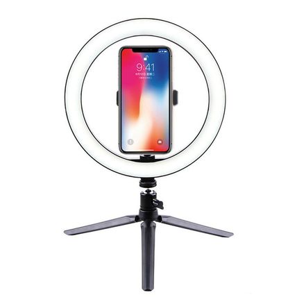 10 inch LED Ring Light with Tripod Stand & Phone Holder