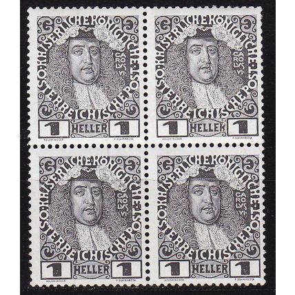 ÖSTERREICH AUSTRIA [1908] MiNr 0139 ( **/mnh ) [01] 4er