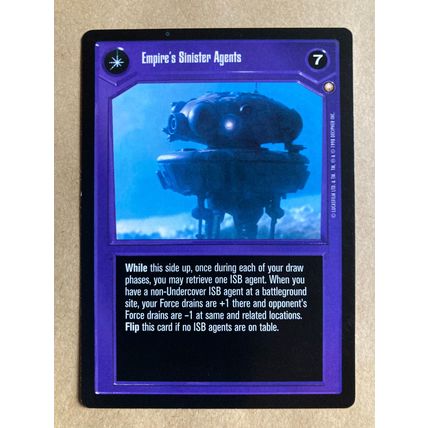 Star Wars CCG: Special Edition Limited # ISB Operations (A) dark 1998 decipher