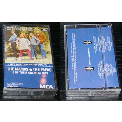 The Mamas & The Papas 16 of Their Greatest Hits (1985 Used Cassette Tape)