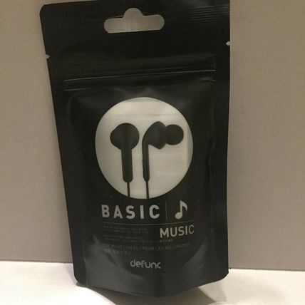 New Defunc Basic Earbuds - Black for Music Lovers