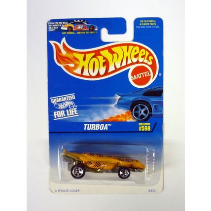 Hot Wheels Turboa #598 Yellow Die-Cast Car 1997