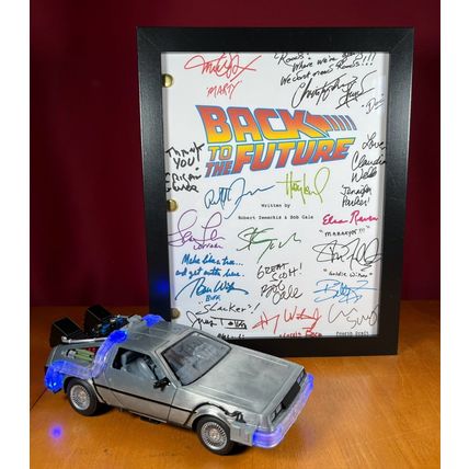 Back to the Future Trilogy Scripts Signed - Autograph Reprints- Marty McFly
