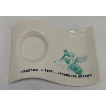 Rare Surf Royal Caribbean Freedom Seas Inaugural Season Wave Saucer Villeroy