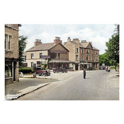 ptc3596 - Lancs - Early Royal Hotel, Emsgate Lane, Silverdale Village, print 6x4