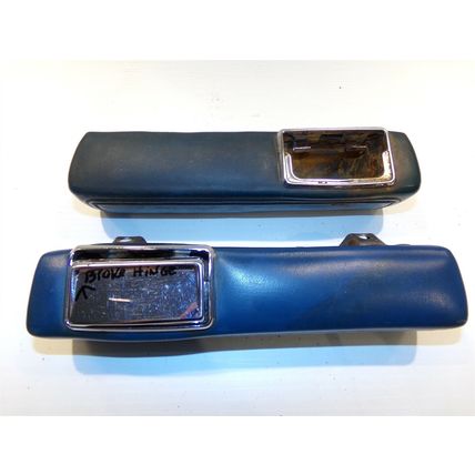 1966 67 68 69 70 Dodge Plymouth 9" Rear Armrests Pair OEM Blue Satellite Coronet