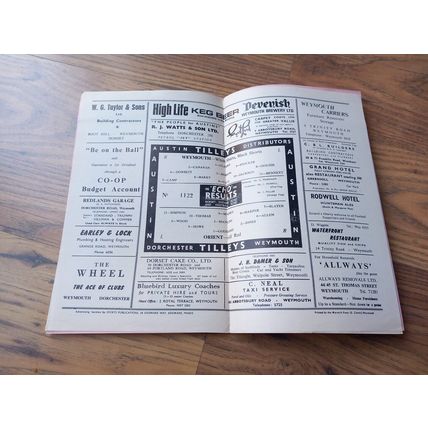 1967/68 Weymouth vs Orient - FA Cup 1st Round - 9/12/67 * FREE P&P *
