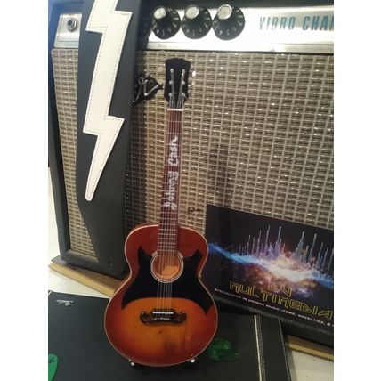 JOHNNY CASH J-200 Acoustic 1:4 Scale Replica Guitar ~New~