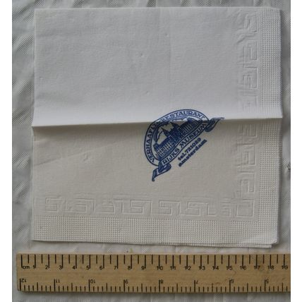 Vintage serviette: Verhaaf&Zn Restaurant, Rijks Restaurant