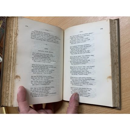 c1886 THE POETICAL WORKS OF THOMAS HOOD ANTIQUE HARDBACK BOOK (P3)