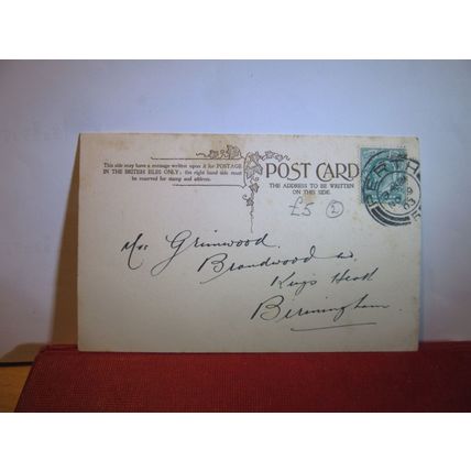 JOHN BULL, FISHING FREE, MOVE UP used antique postcard by Faulkner 1903 pm =