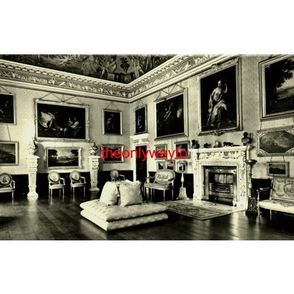 West Wycombe Park, Music Salon, Bucks, RP Matthews Postcard