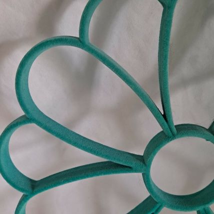 TEAL FLOWER SCARF HANGER Belt Tie Velvet Holder Closet Organizer Storage Necktie