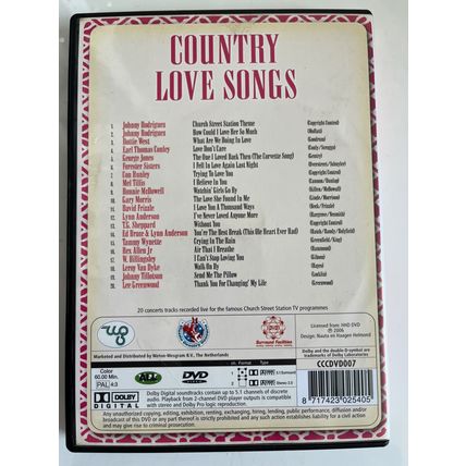 COUNTRY LOVE SONGS (UK DVD, 2006)