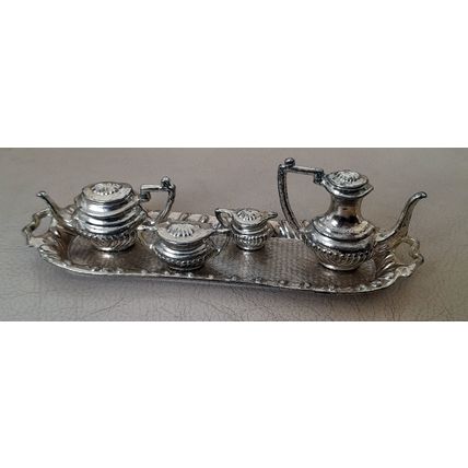 Miniature Tea / Coffee Set - 5 Piece - Dolls House Furinture