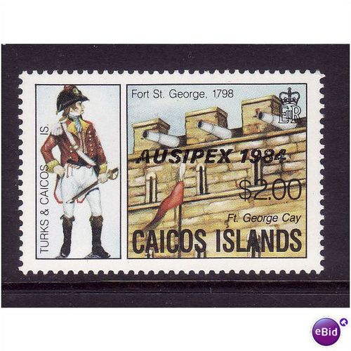 CAICOS ISLANDS 1984 $2 FORT GEORGES CAY SG 57 U/M MINT