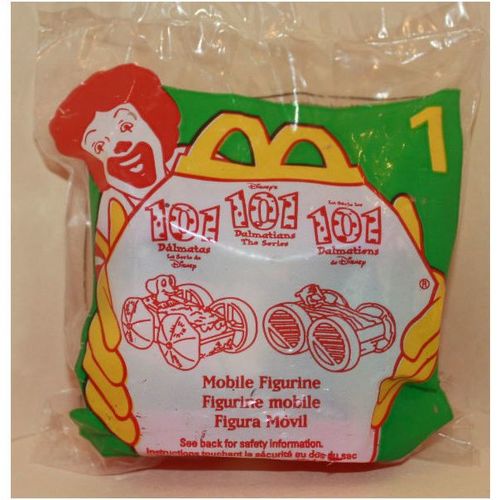 1997 McDonalds 101 Dalmatians Flip Cars #1 Wizzer & Scorch Mint in Package