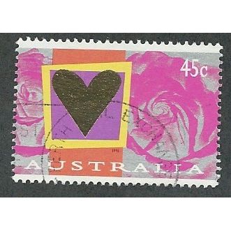 AUS 1996 45c 'ST VALENTINES DAY' FINE USED (EBID47-957)