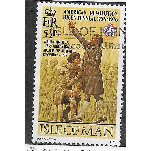 IOM 1976 5.5P 'AMERICA BICENTENNIAL' FINE USED (EBID54-739)