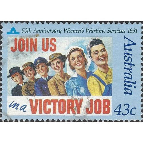 AUSTRALIA, Women's Wartime Service, blue 1991, 43c, #2