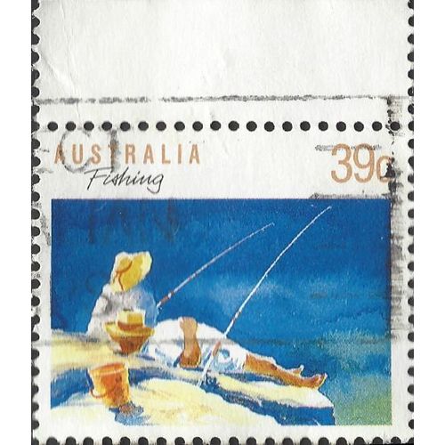 AUSTRALIA, SPORT, Fishing, blue 1989, 39c