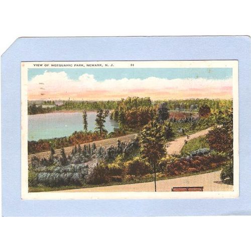 New Jersey Newark View Of Weequahic Park~861