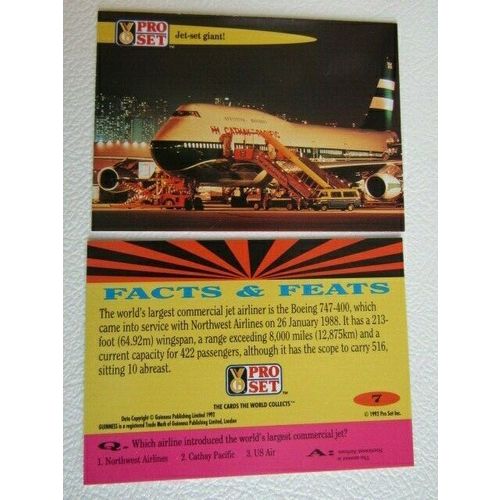 Pro Set 1992 Guinness Book of Records Trade Cards Card Variants (eb2)