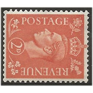 1941 SG488a 2d Pale Orange Wmk Sideways Mounted Mint ..