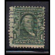 Used 300 1c Benjamin Franklin Average K0771