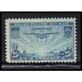 C20 25c China Clipper Fine MNH O6593