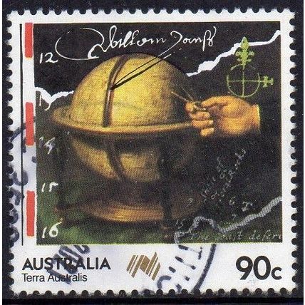 Australia 1985 Terra Australis II - The Navigators - Globe 90c Used