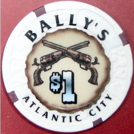 Bally's. $1 Casino Chip. Atlantic City, NJ. Z06.