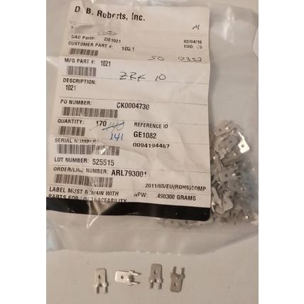 Lot of 141: Zierick 1021 Tabs