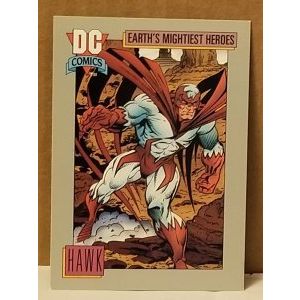 1991 DC Cosmic Card #55 Hawk