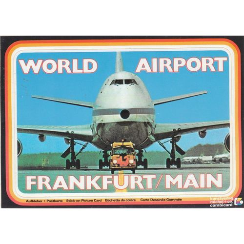 Frankfurt Rhein Main Airport With An Unknown Boeing B747 Aircraft Postcard