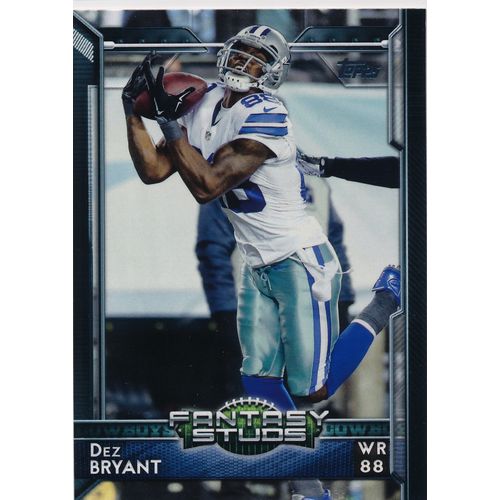 2015 Topps Football 313 Dez Bryant Fantasy Studs FS Dallas Cowboys