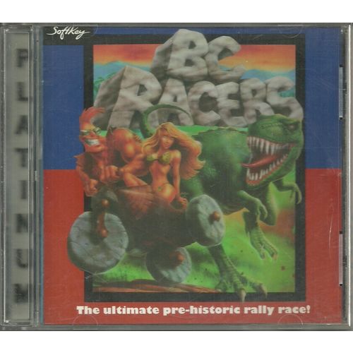 Vintage (1995) PC Game BC Racers Pre-Historic Rally Race CD MS-DOS 5 or higher