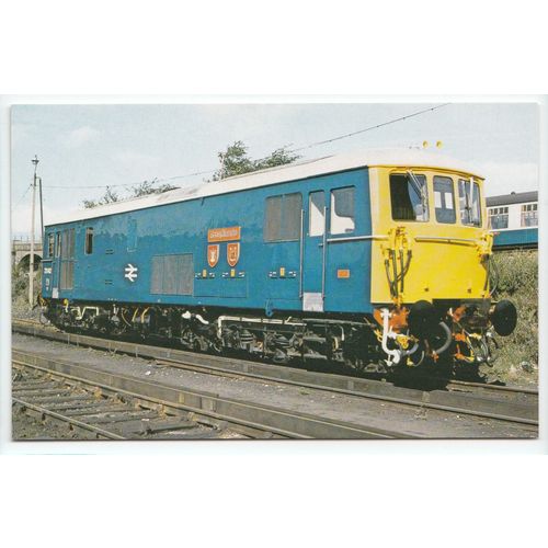 Locomotive Class 73 142 Broadlands at Stewarts Lane Railway Postcard DW116