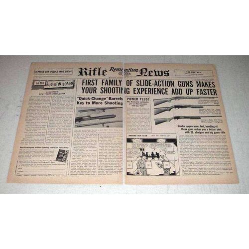 1957 Remington Model 572, 760, 870 Wingmaster Gun Ad