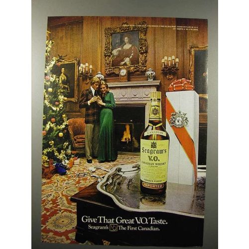 1973 Seagram's V.O. Canadian Whisky Ad - Great Taste