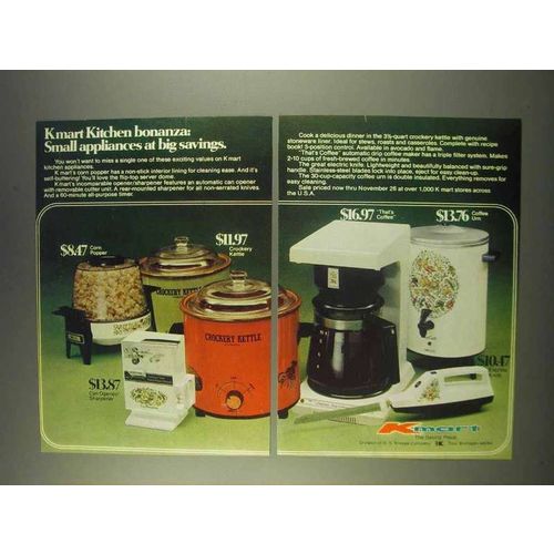 1976 Kmart Ad - Can Opener, Coffee Urn, Electic Knife