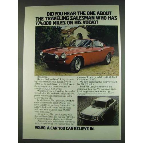 1978 Volvo Cars Ad - The Traveling Salesman
