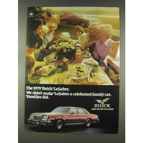 1979 Buick LeSabre ad - Celebrated Family Car
