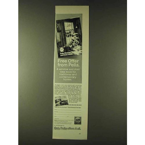 1979 Pella Windows Ad - Traditional and Contemporary