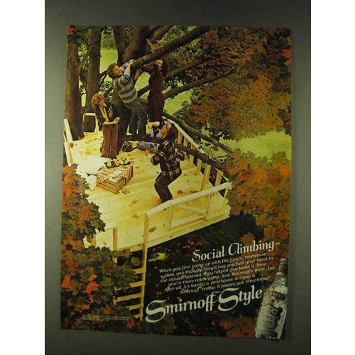 1979 Smirnoff Vodka Ad - Social Climbing