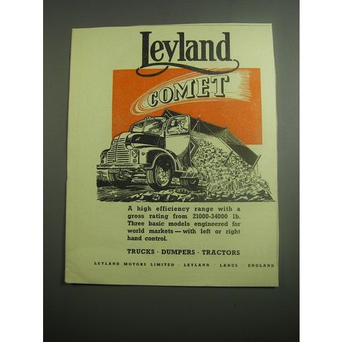 1948 Leyland Comet Truck Ad