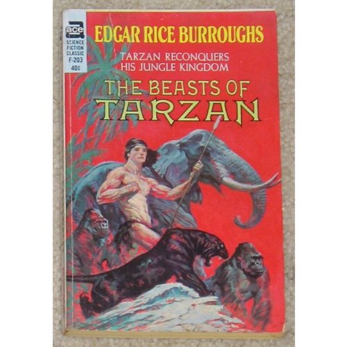 The Beasts of Tarzan by Edgar Rice Burroughs – ACE F-203 vintage pb