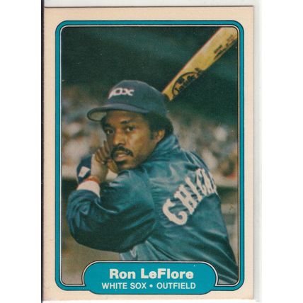 1982 Fleer baseball card 350 Ron LeFlore– White Sox